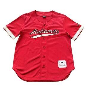 Hype and Vice Alabama Crimson Tide Baseball Jersey Red Size L